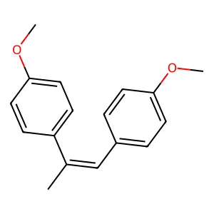 1,2-Bis(4-methoxyphenyl)-propene structure