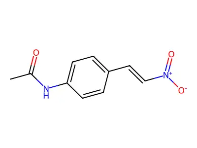 N-[4-(2-硝基乙烯基)苯基]乙酰胺 structure