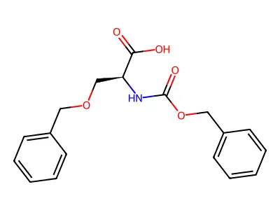 N-(benzyloxycarbonyl)-O-benzyl-L-serine structure