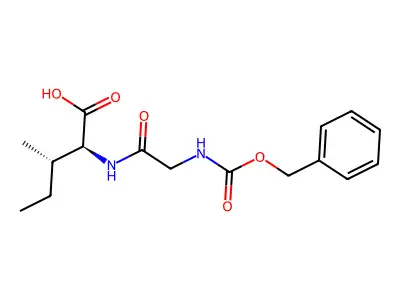 N-(((Phenylmethoxy)carbonyl)glycyl)-L-isoleucine structure
