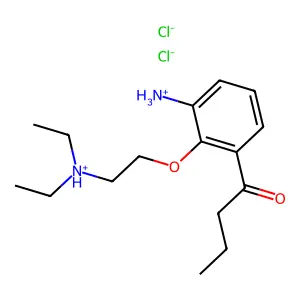 Butyrophenone, 3'-amino-2'-(2-(diethylamino)ethoxy)-, dihydrochloride structure