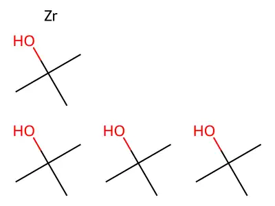 Zirconium(IV) t-butoxide structure