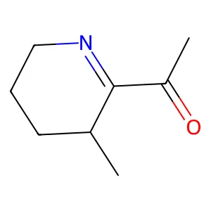 2-Acetyl-3-methyl-3,4,5,6-tetrahydropyridine structure