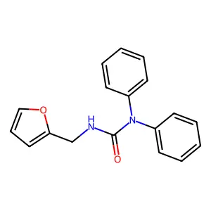3-(Furan-2-ylmethyl)-1,1-diphenylurea structure