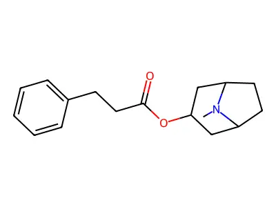 3-alpha-Tropanol, 3-phenylpropionate structure