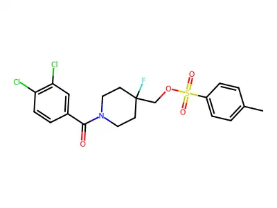 [1-(3,4-Dichlorobenzoyl)-4-fluoro-4-piperidinyl]methyl 4-methylbenzenesulfonate structure