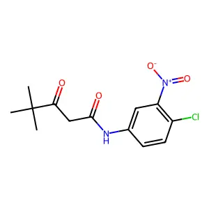 N-(4-Chloro-3-nitrophenyl)-4,4-dimethyl-3-oxopentanamide structure