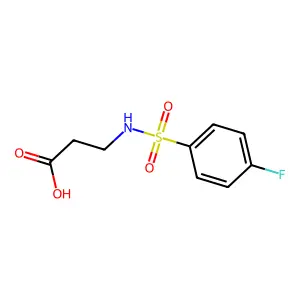3-(4-Fluorobenzenesulfonamido)propanoic acid structure