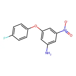 3-(4-Fluorophenoxy)-5-nitrobenzenamine structure