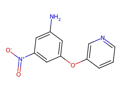 3-Nitro-5-(pyridin-3-yloxy)aniline structure