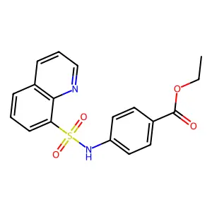 Ethyl 4-(quinolin-8-ylsulfonylamino)benzoate structure