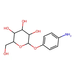 4-Aminophenyl glucoside structure