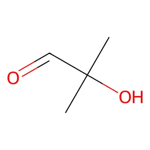 2-Hydroxy-2-methylpropanal structure