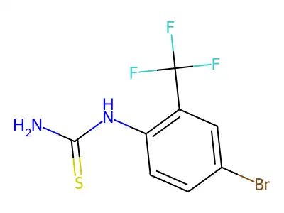 (4-Bromo-2-(trifluoromethyl)phenyl)thiourea structure