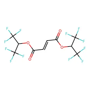bis(1,1,1,3,3,3-hexafluoropropan-2-yl) (Z)-but-2-enedioate structure