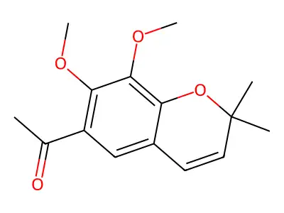1-(7,8-Dimethoxy-2,2-dimethyl-2H-1-benzopyran-6-yl)ethanone structure