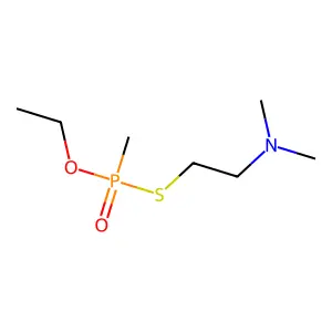 S-(2-(Dimethylamino)ethyl) O-ethyl P-methylphosphonothioate structure