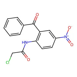 N-(2-苯甲酰-4-硝基苯基)-2-氯乙酰胺 structure
