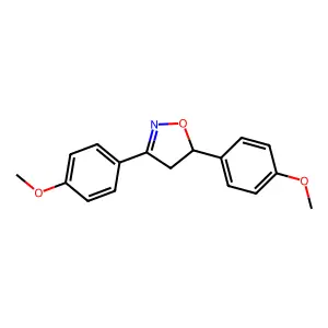 3,5-Bis(4-methoxyphenyl)-4,5-dihydro-1,2-oxazole structure