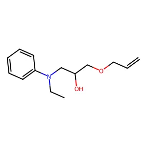 1-[Ethyl(phenyl)amino]-3-[(prop-2-en-1-yl)oxy]propan-2-ol structure