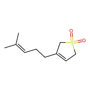 Thiophene, 2,5-dihydro-3-(4-methyl-3-penten-1-yl)-, 1,1-dioxide structure