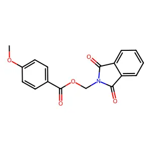 (1,3-Dioxoisoindolin-2-yl)methyl 4-methoxybenzoate structure