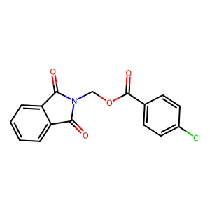 (1,3-Dioxoisoindolin-2-yl)methyl 4-chlorobenzoate structure