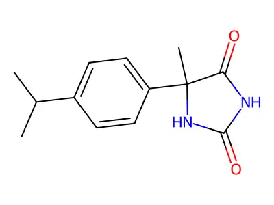 5-Methyl-5-[4-(propan-2-yl)phenyl]imidazolidine-2,4-dione structure