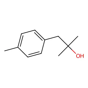 Benzeneethanol, alpha,alpha,4-trimethyl- structure