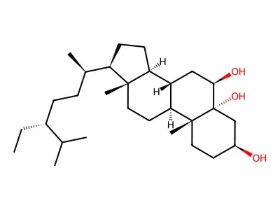 (3beta,5alpha,6beta,24R)-Stigmastane-3,5,6-triol structure