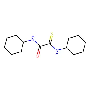 Oxamide, N,N'-dicyclohexylthio- structure