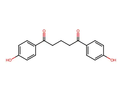 1,5-Bis(4-hydroxyphenyl)pentane-1,5-dione structure