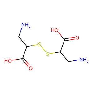 3-Amino-2-[[1-(aminomethyl)-2-hydroxy-2-oxo-ethyl]disulfanyl]propanoic acid structure