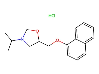 5-(Naphthalen-1-yloxymethyl)-3-propan-2-yl-1,3-oxazolidine structure