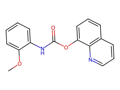 8-Quinolyl N-(2-methoxyphenyl)carbamate structure