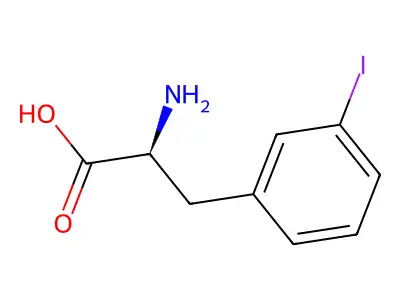 2-amino-3-(3-iodophenyl)propanoic Acid structure