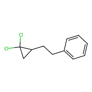 Cyclopropane, 1,1-dichloro-2-(2-phenylethyl) structure