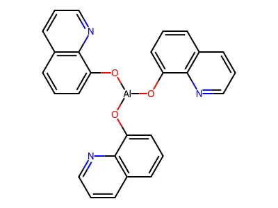 三(8-羟基喹啉)合铝 structure