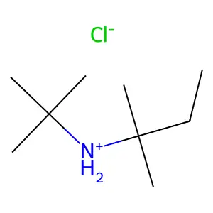 2-Butanamine, N-(1,1-dimethylethyl)-2-methyl-, hydrochloride structure