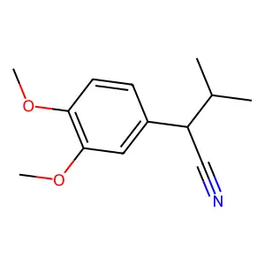 2-(3,4-二甲氧基苯基)-3-甲基丁腈 structure