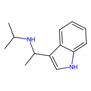 N-[1-(1H-吲哚-3-基)乙基]丙-2-胺 structure