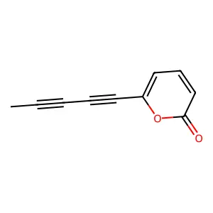 6-Penta-1,3-diynylpyran-2-one structure