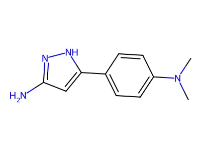 5-[4-(Dimethylamino)phenyl]-1H-pyrazol-3-amine structure