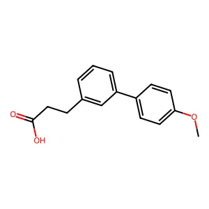 3-(4'-Methoxy-[1,1'-biphenyl]-3-yl)propanoic acid structure