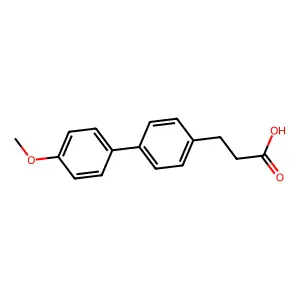 3-(4'-Methoxybiphenyl-4-yl)propanoic acid structure
