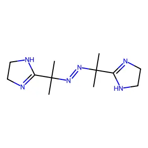 2,2'-Azobis(2-(2-imidazolin-2-yl)propane) structure