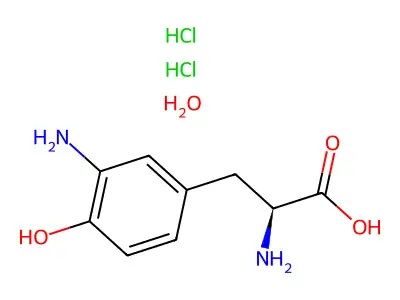 3-Amino-L-tyrosine dihydrochloride monohydrate structure