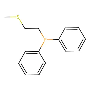 Sulfide, 2-(diphenylphosphino)ethyl methyl structure