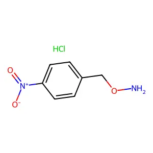 Hydroxylamine, O-((4-nitrophenyl)methyl)-, hydrochloride (1:1) structure