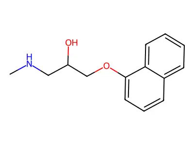 1-(Methylamino)-3-(naphthalen-1-yloxy)propan-2-ol structure